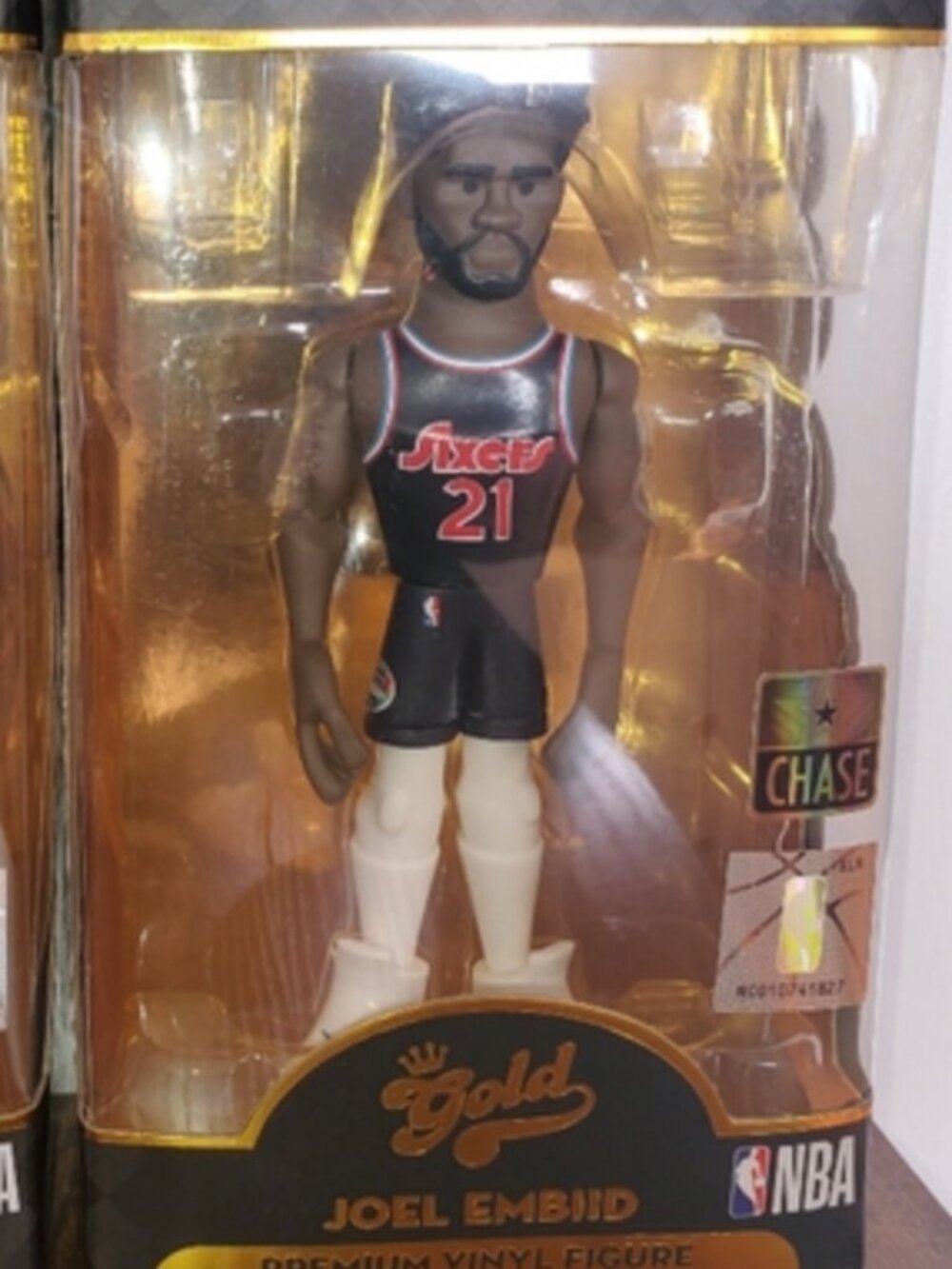 Funko Pop Joel Embiid Gold Chase Premium Vinyl Figure NBA 76ers New in Box NIB H